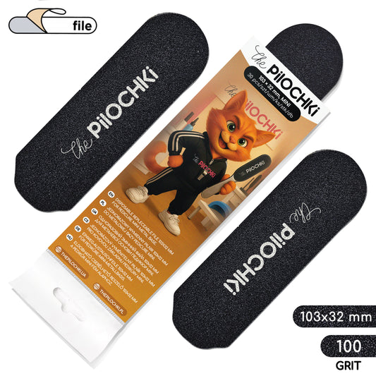 Nakładki do tarki pedicure MINI 103×32 mm - 100 grit (30 szt.) - ThePilochki