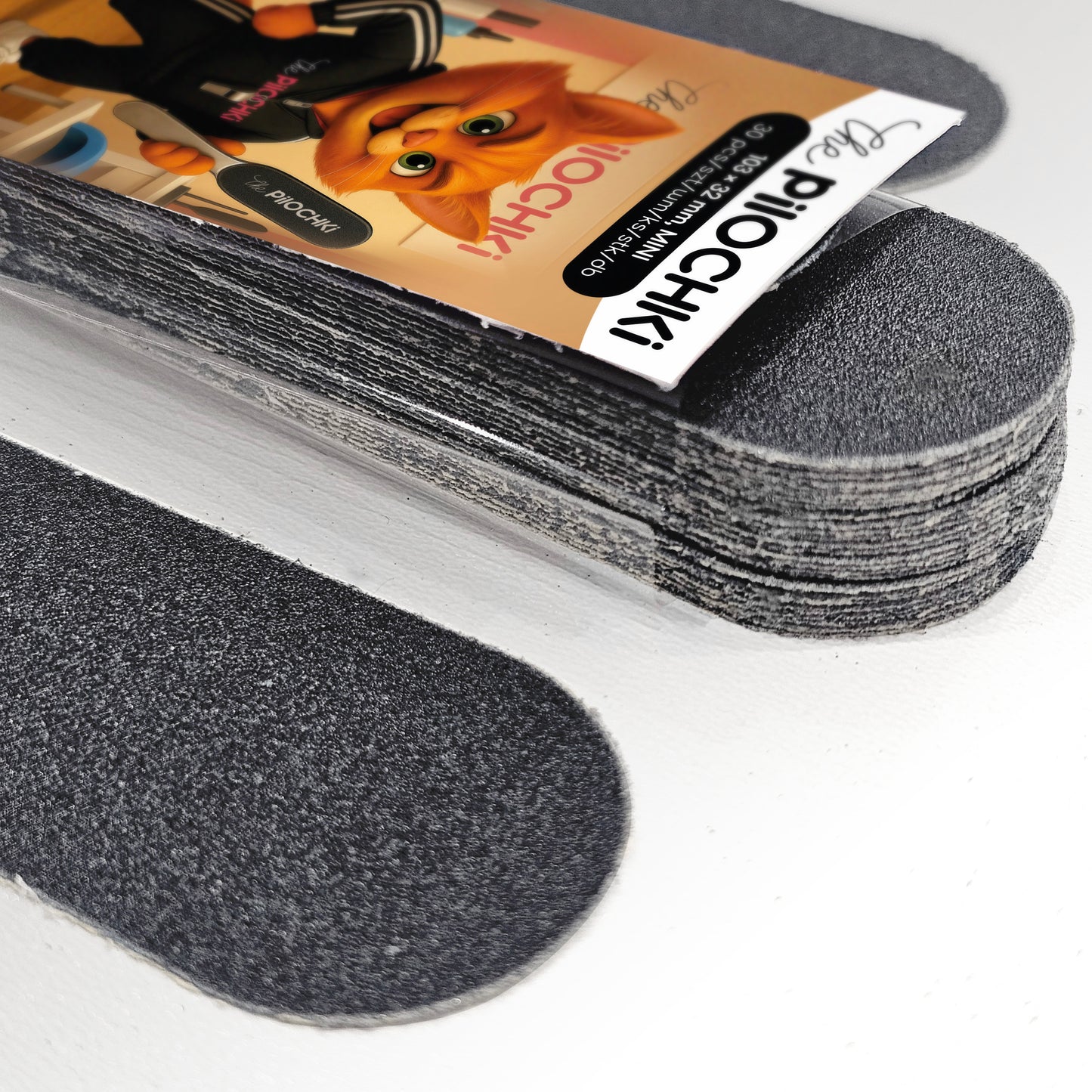 Nakładki do tarki pedicure MINI 103×32 mm - 100 grit (30 szt.) - ThePilochki