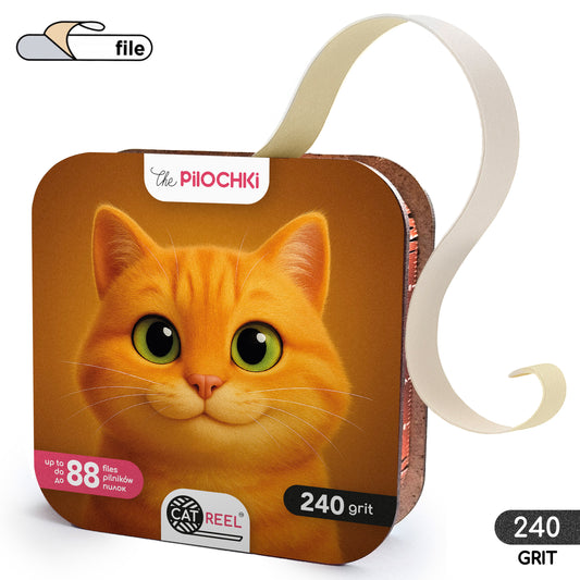 Taśma pilnikowa samoprzylepna 240 grit, 7 metrów (do 88 pilników) - ThePilochki