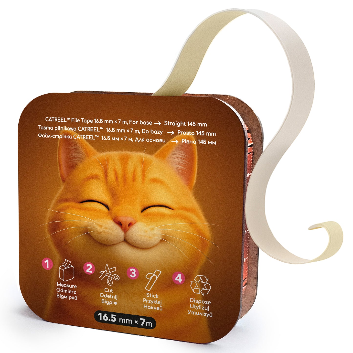 Taśma pilnikowa samoprzylepna 240 grit, 7 metrów (do 88 pilników) - ThePilochki